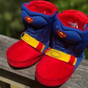 Boys Superman Slippers-Size 7/8